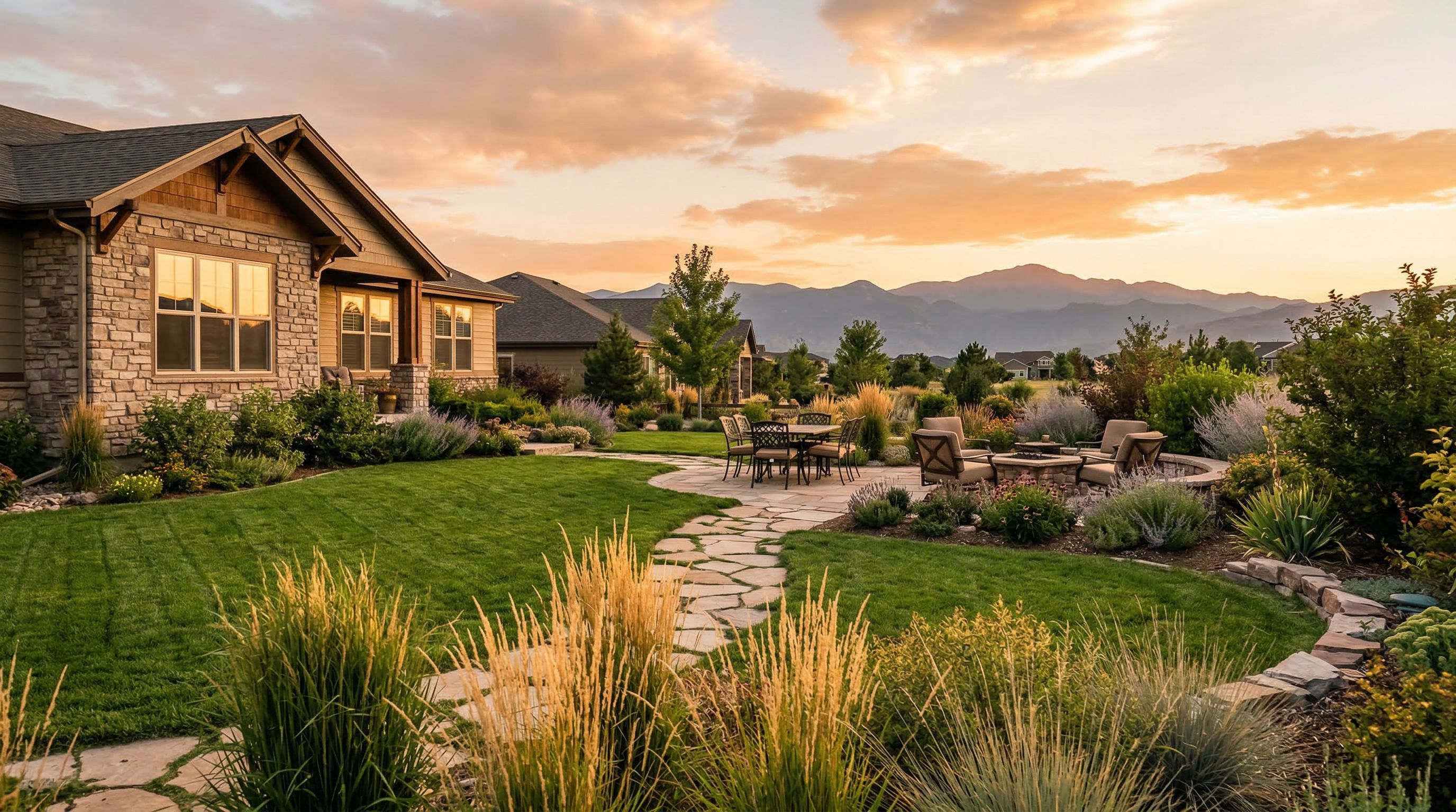 Beautiful Denver landscaping by Summit Landscaping